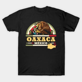 Oaxaca Mexico - Mapa Bandera Mexicana - Mexican State T-Shirt